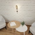 Kinkiet dekoracyjny LOTUS K1 BLACK/RATTAN