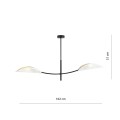 Lampa sufitowa dekoracyjna LOTUS 2 WHITE/GOLD