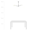 Lampa sufitowa dekoracyjna LOTUS 2 WHITE/GOLD