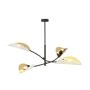 Lampa sufitowa dekoracyjna LOTUS 4 WHITE/GOLD