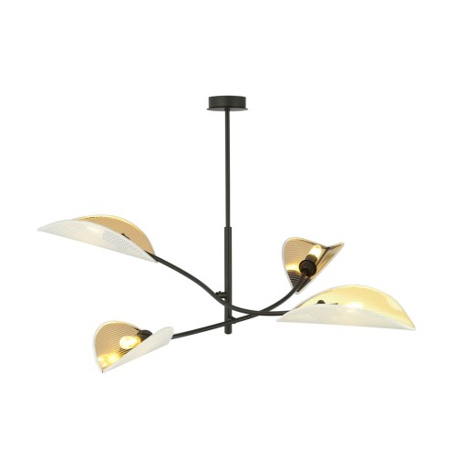 Lampa sufitowa dekoracyjna LOTUS 4 WHITE/GOLD