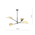 Lampa sufitowa dekoracyjna LOTUS 4 WHITE/GOLD
