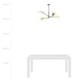 Lampa sufitowa dekoracyjna LOTUS 4 WHITE/GOLD