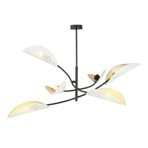 Lampa sufitowa dekoracyjna LOTUS 6 WHITE/GOLD