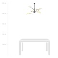 Lampa sufitowa dekoracyjna LOTUS 6 WHITE/GOLD