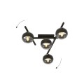 Lampa sufitowa SMART 4 BLACK/STRIPE