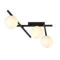 Lampa sufitowa SMART 3 BLACK/OPAL