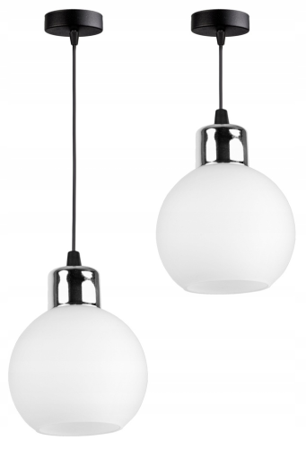 Nowoczesna Lampa Wisząca Szklana Kula WHITE GLASS #531 