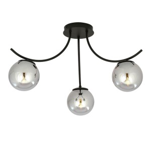 Lampa sufitowa BOSTON 3 BLACK/GRAFIT