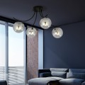 Lampa sufitowa BOSTON 4 BLACK/GRAFIT