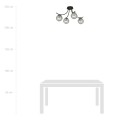 Lampa sufitowa BOSTON 4 BLACK/GRAFIT