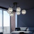 Lampa sufitowa BOSTON 6 BLACK/GRAFIT