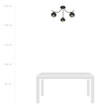 Lampa sufitowa BOSTON 3 BLACK/STRIPE