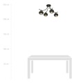 Lampa sufitowa BOSTON 4 BLACK/STRIPE
