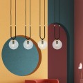 Lampa wisząca GLAM 4 BLACK/TRANSPARENT