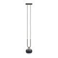 Lampa wisząca GLAM 1 BLACK/STRIPE