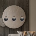 Lampa wisząca GLAM 3 BLACK/STRIPE