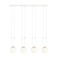 Lampa wisząca GLAM 4 WHITE/OPAL