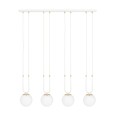 Lampa wisząca GLAM 4 WHITE/OPAL