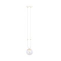 Lampa wisząca GLAM 1 WHITE/TRANSPARENT