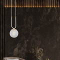 Lampa wisząca GLAM 1 WHITE/TRANSPARENT