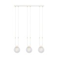 Lampa wisząca GLAM 3 WHITE/TRANSPARENT