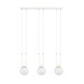 Lampa wisząca GLAM 3 WHITE/TRANSPARENT