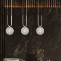 Lampa wisząca GLAM 3 WHITE/TRANSPARENT