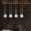 Lampa wisząca GLAM 4 WHITE/TRANSPARENT