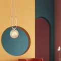 Lampa wisząca GLAM 1 WHITE/MIODOWY