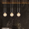 Lampa wisząca GLAM 3 WHITE/MIODOWY