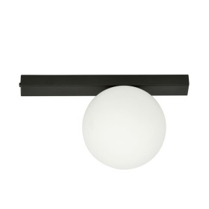 Lampa sufitowa FIT 1 BLACK/OPAL