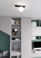 Lampa sufitowa FIT 1 BLACK/OPAL