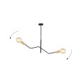 Lampa sufitowa loftowa BOLT 2 BLACK/GOLD
