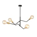 Lampa sufitowa loftowa BOLT 4 BLACK/GOLD