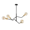 Lampa sufitowa loftowa BOLT 4 BLACK/GOLD