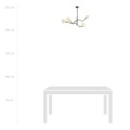 Lampa sufitowa loftowa BOLT 4 BLACK/GOLD