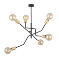 Lampa sufitowa loftowa BOLT 6 BLACK/GOLD