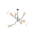 Lampa sufitowa loftowa BOLT 6 BLACK/GOLD