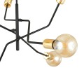 Lampa sufitowa loftowa BOLT 6 BLACK/GOLD