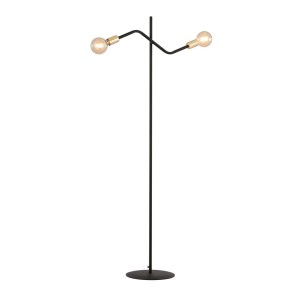 Lampa podłogowa loftowa BOLT LP2 BLACK/GOLD