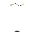 Lampa podłogowa loftowa BOLT LP2 BLACK/GOLD