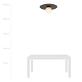 Lampa sufitowa SOLAR 1 BLACK/OPAL