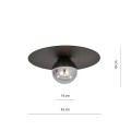 Lampa sufitowa SOLAR 1 BLACK/GRAFIT