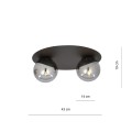 Lampa sufitowa SOLAR 2 BLACK/GRAFIT