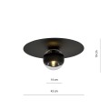 Lampa sufitowa SOLAR 1 BLACK/STRIPE