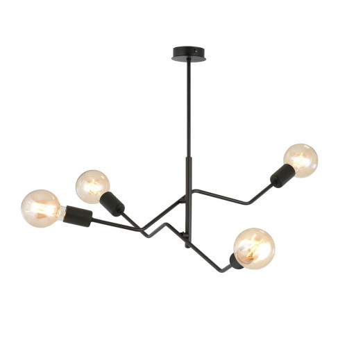 Lampa sufitowa loftowa FRIX 4 BLACK