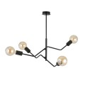Lampa sufitowa loftowa FRIX 4 BLACK