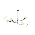 Lampa sufitowa loftowa FRIX 4 BLACK