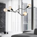 Lampa sufitowa loftowa FRIX 4 BLACK